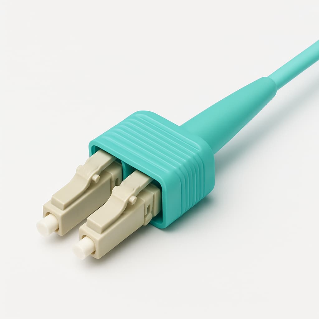 Telegartner U01100A0302 LC Duplex Plug EasyGrip — illustrative AI-generated image