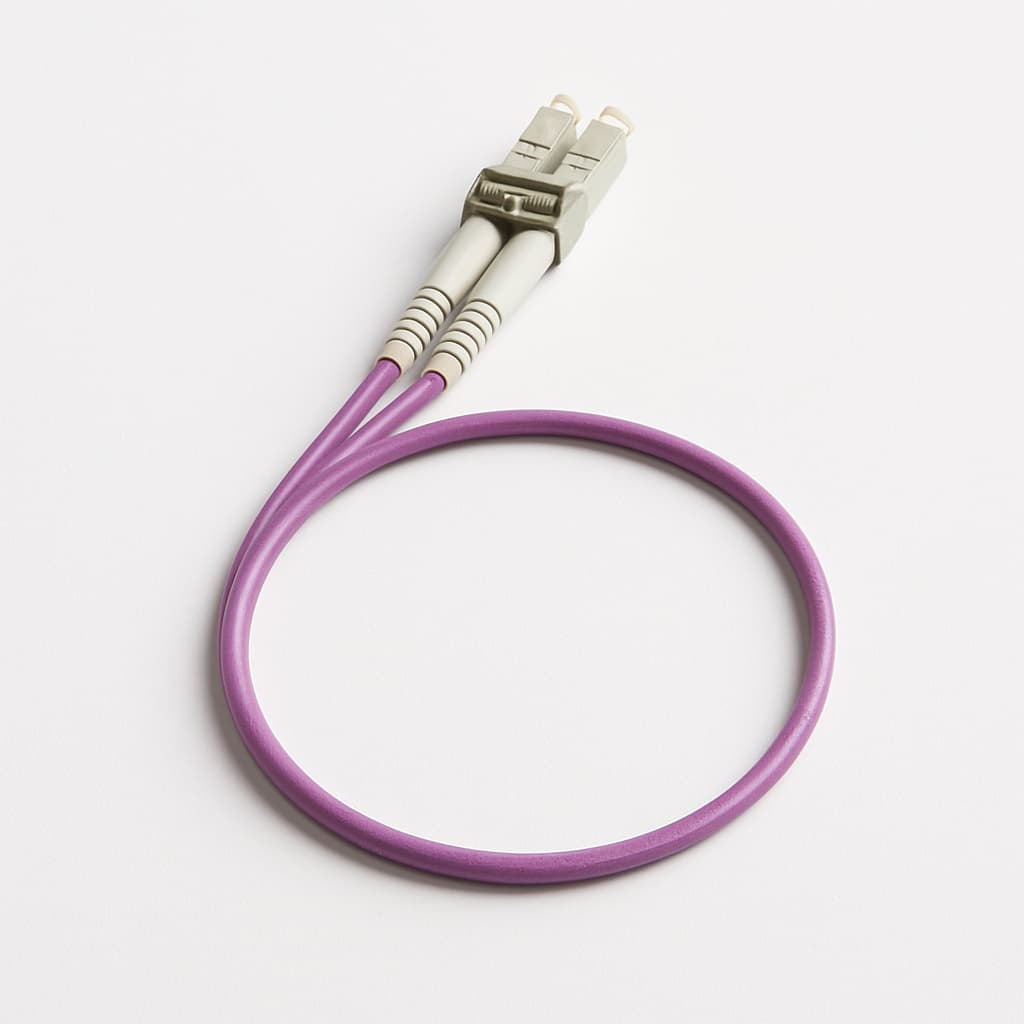 Telegartner U01100A0314 LC Duplex Plug MM Cable Assembly — illustrative AI-generated image