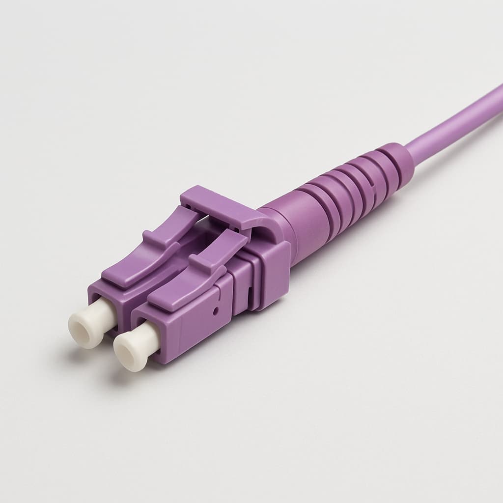 Telegartner U01100A0315 LC Duplex Plug EasyGrip — illustrative AI-generated image