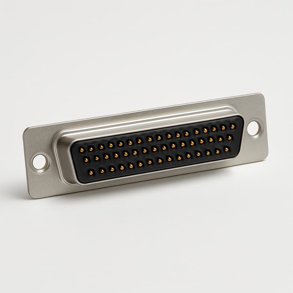 Molex / FCT FWDFM37S D-Sub Connector — illustrative AI-generated image