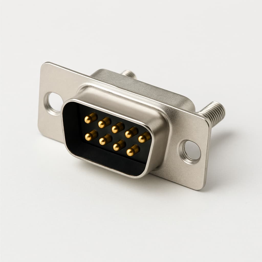 Molex / FCT FWDRM09-15P-K1444 D-Sub — illustrative AI-generated image