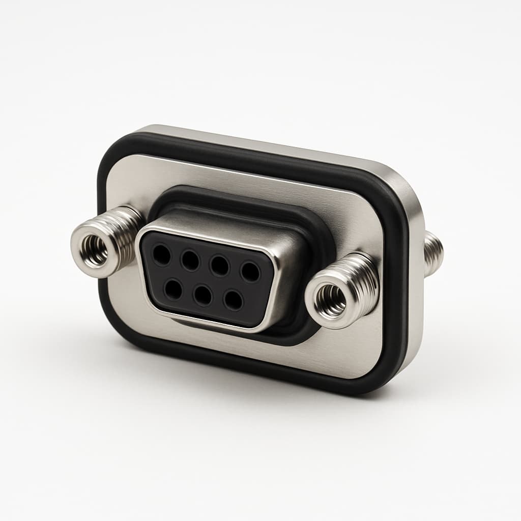 MOLEX / FCT FWDRM09P1 Waterproof D-Sub Connector — illustrative AI-generated image