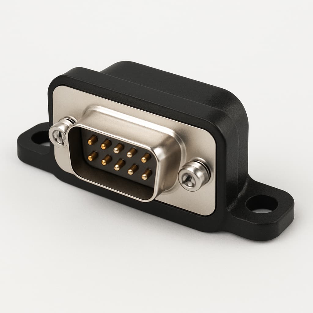 MOLEX / FCT FWDRM15P Waterproof D-Sub Connector — illustrative AI-generated image