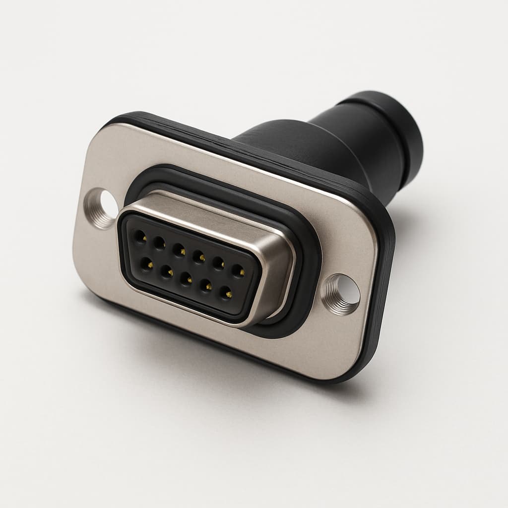 MOLEX / FCT FWDRM15S1 Waterproof D-Sub Connector — illustrative AI-generated image