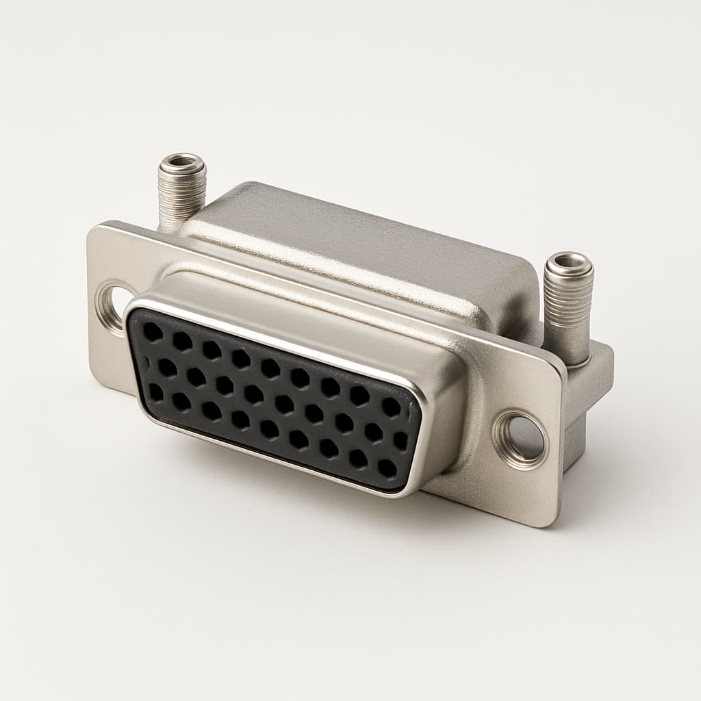MOLEX / FCT FWDRM25-44S-K1444 D-Sub Connector — illustrative AI-generated image