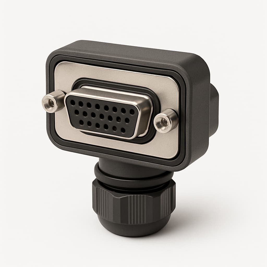 MOLEX / FCT FWDRM25S1-K415 Waterproof D-Sub Connector — illustrative AI-generated image