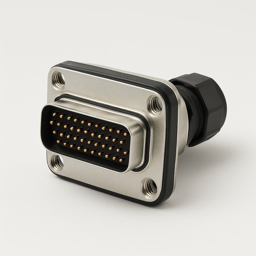 MOLEX / FCT FWDRM37-62P-K1444 D-Sub Connector — illustrative AI-generated image