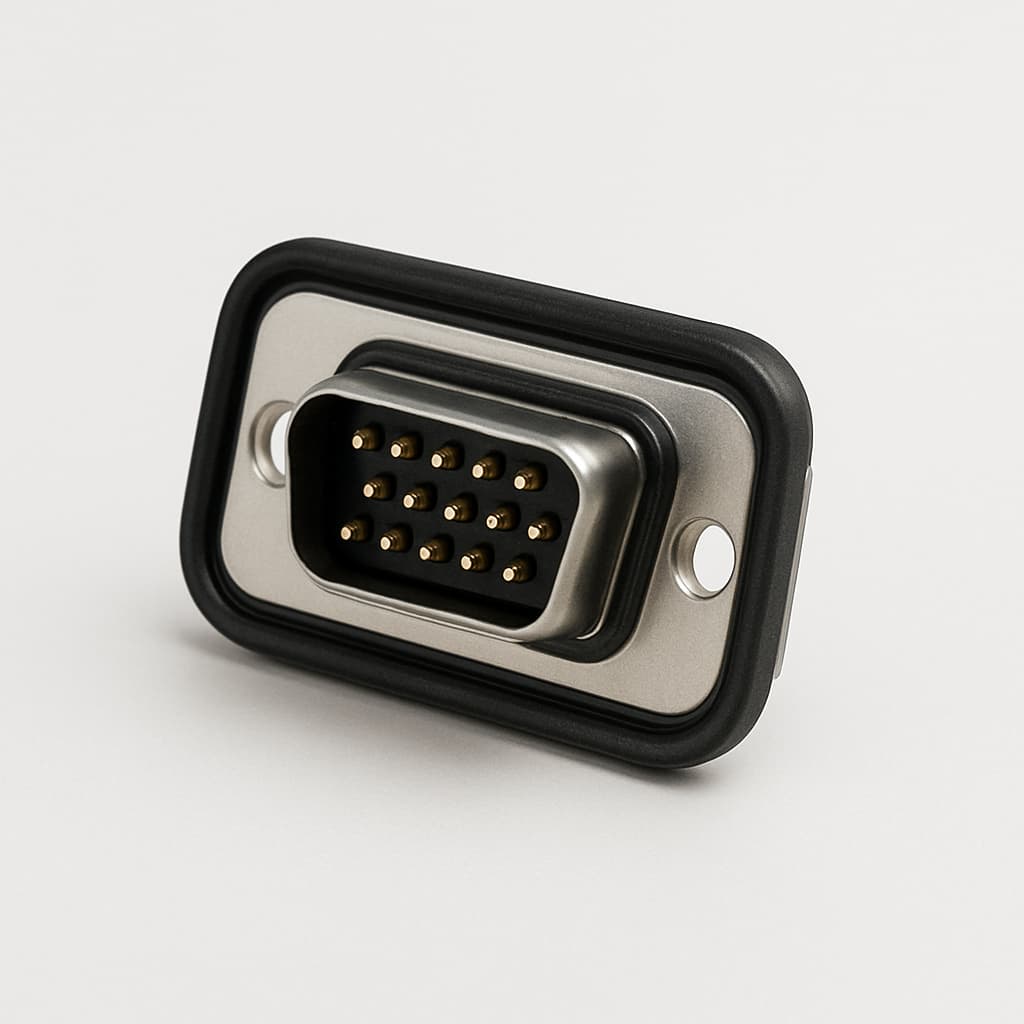 FWDRM37-62S-K1444 Waterproof D-Sub Connector — illustrative AI-generated image