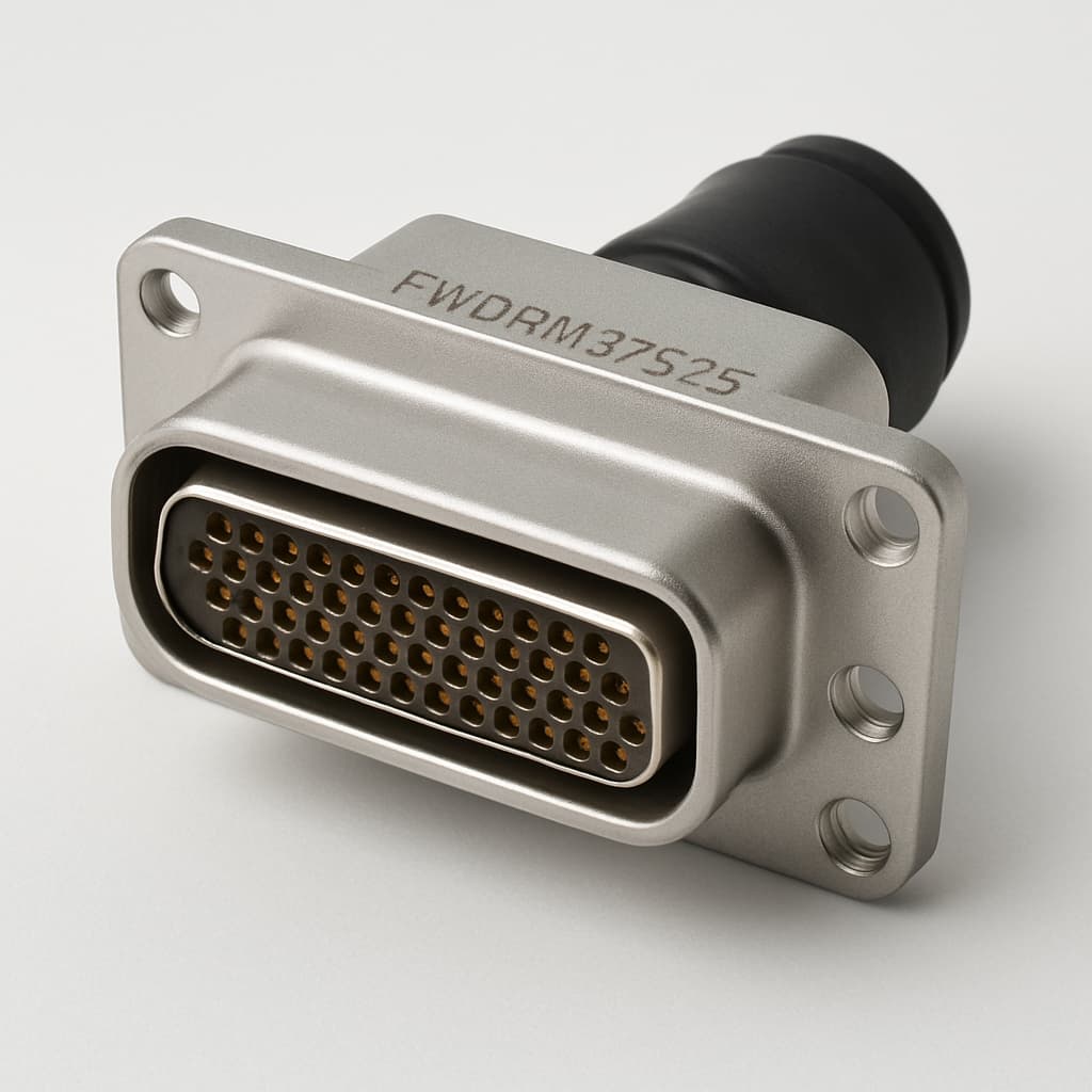 MOLEX / FCT FWDRM37S25 Waterproof D-Sub Connector — illustrative AI-generated image