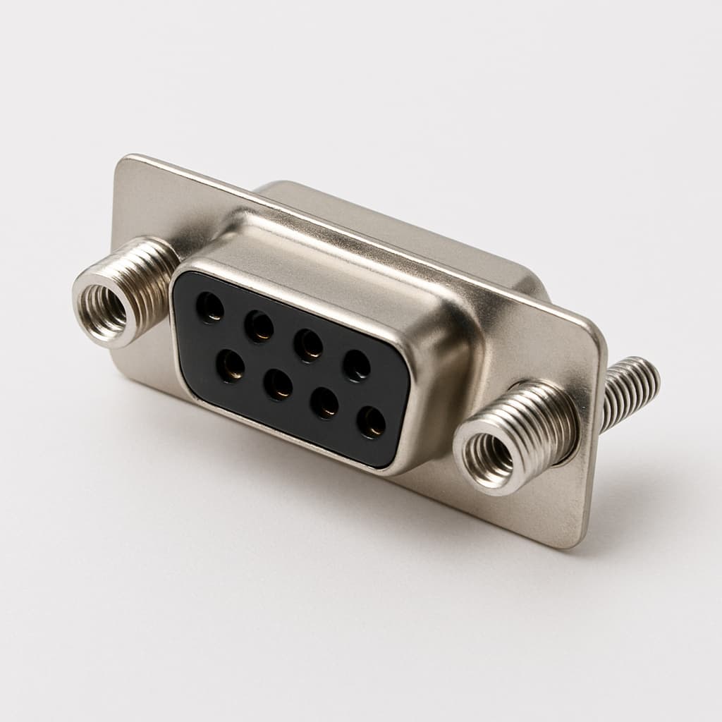 Molex / FCT F09P0G1A D-Sub Connector — illustrative AI-generated image