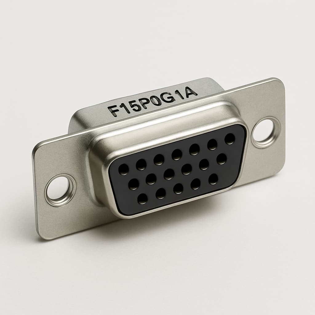 MOLEX / FCT F15P0G1A D-Sub Connector — illustrative AI-generated image