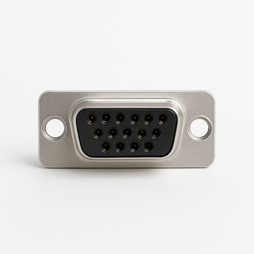 Molex / FCT F15P1G1A D-Sub — illustrative AI-generated image