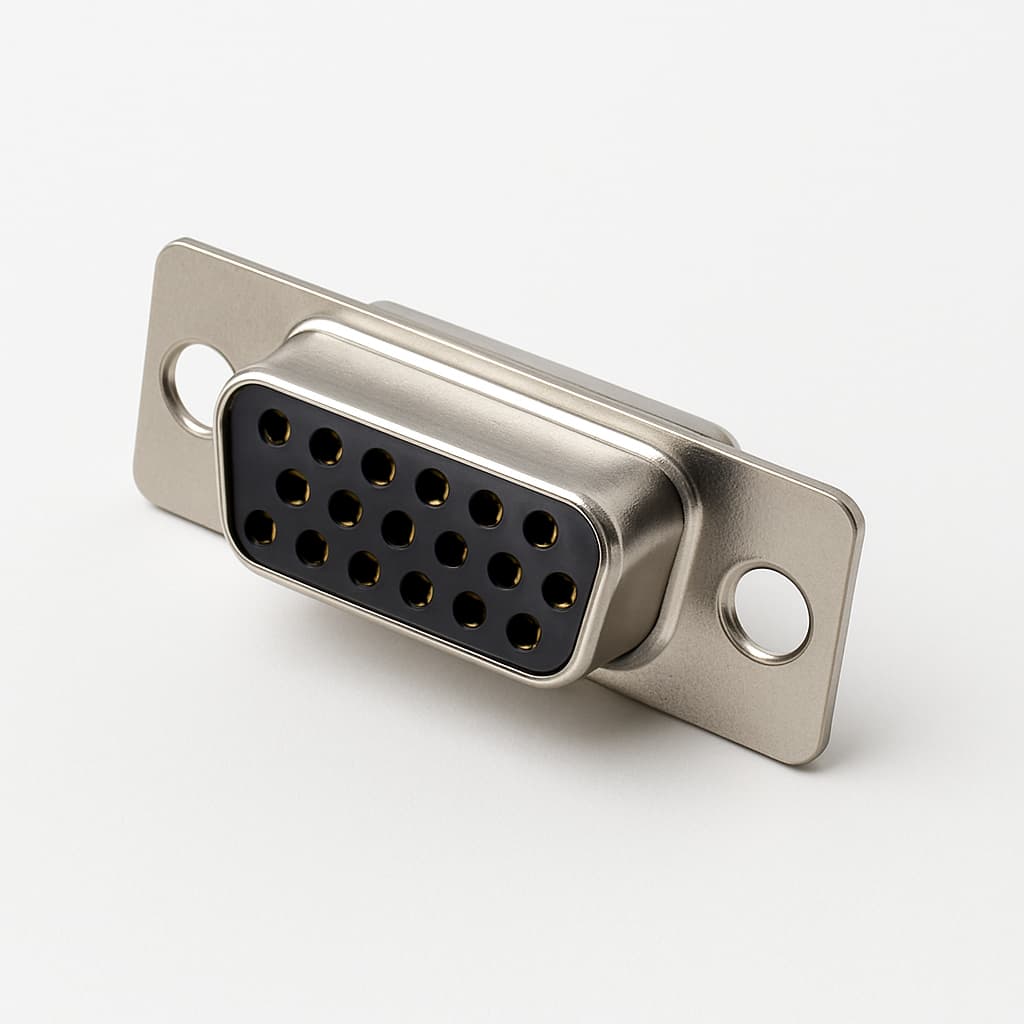 MOLEX / FCT F15S1G1A D-Sub — illustrative AI-generated image