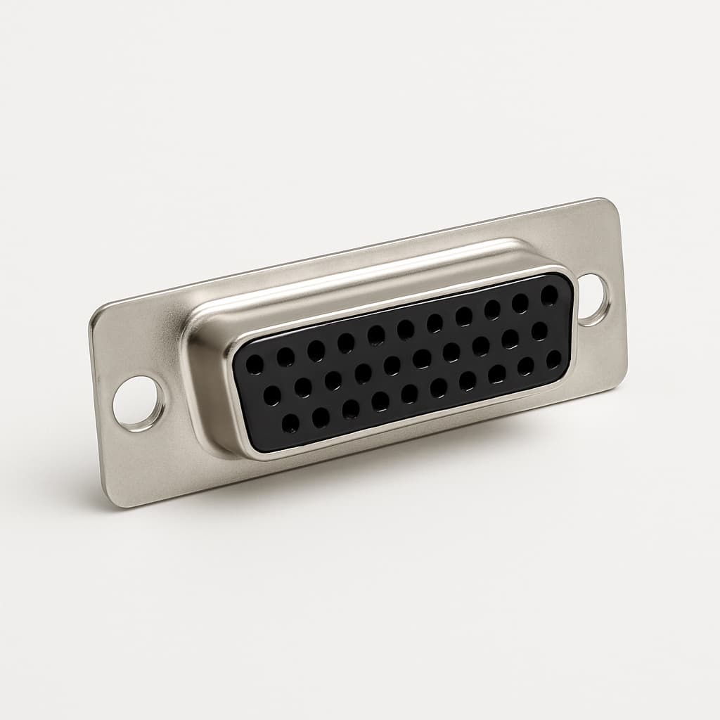 MOLEX / FCT F25P5G3 D-Sub Connector — illustrative AI-generated image