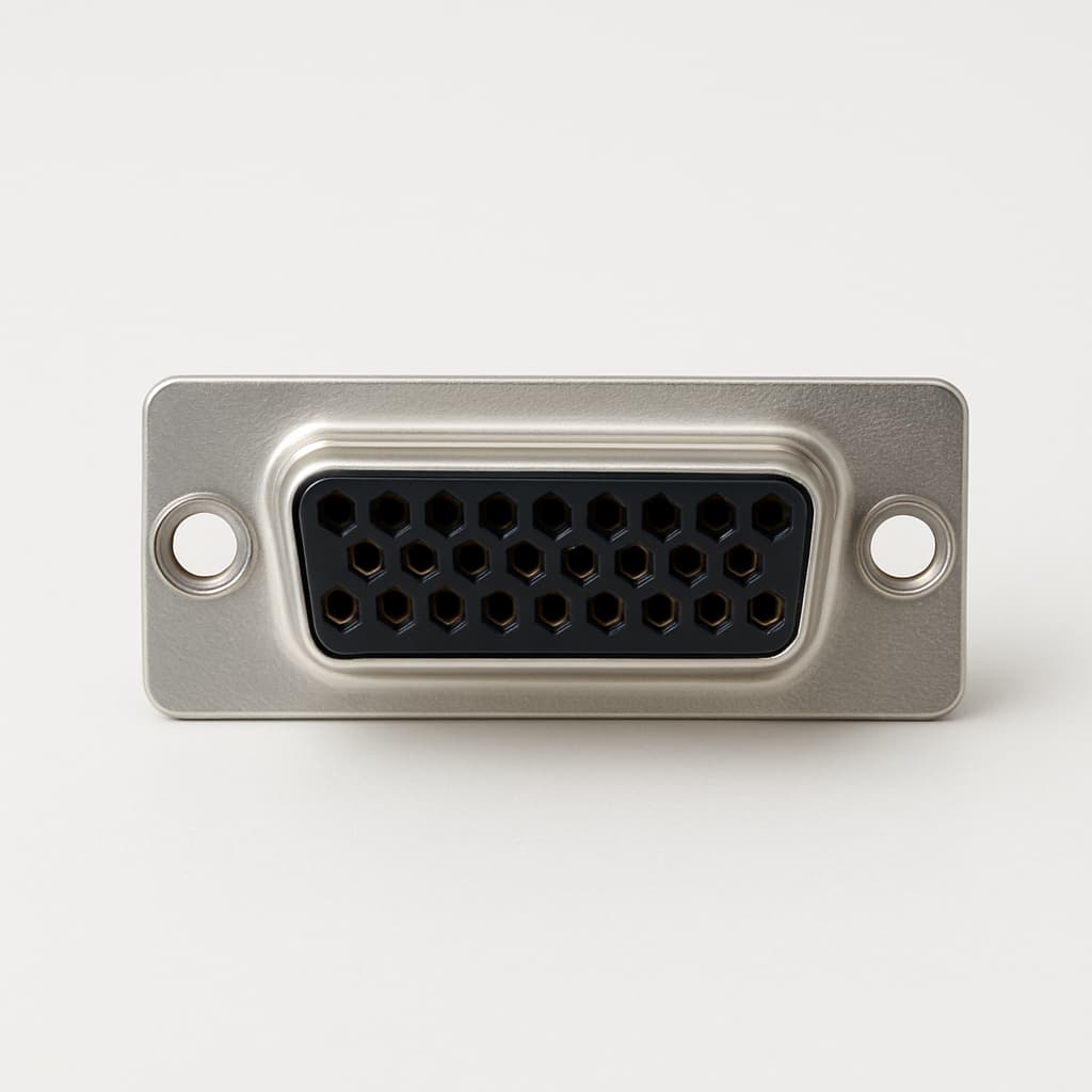 MOLEX / FCT F25S0G1A D-Sub Connector — illustrative AI-generated image