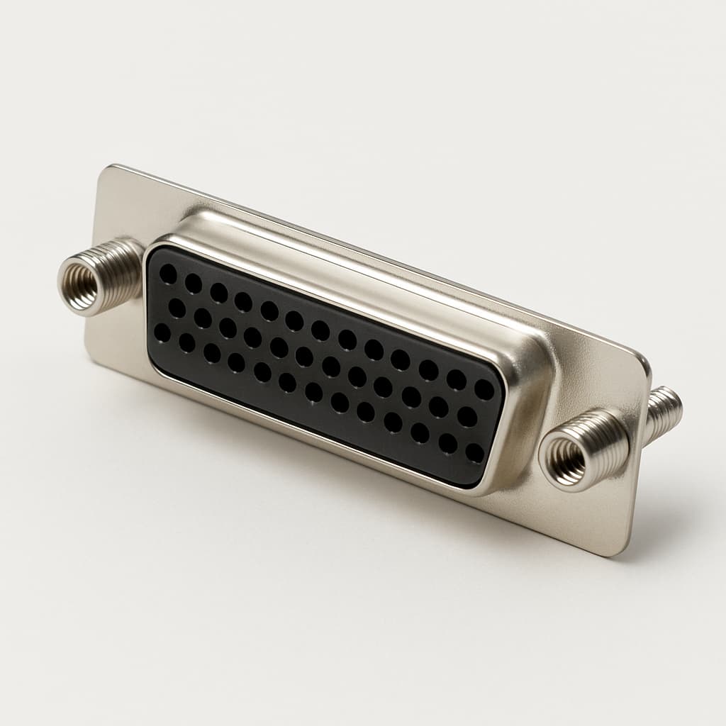 MOLEX / FCT F37P0G1A D-Sub — illustrative AI-generated image