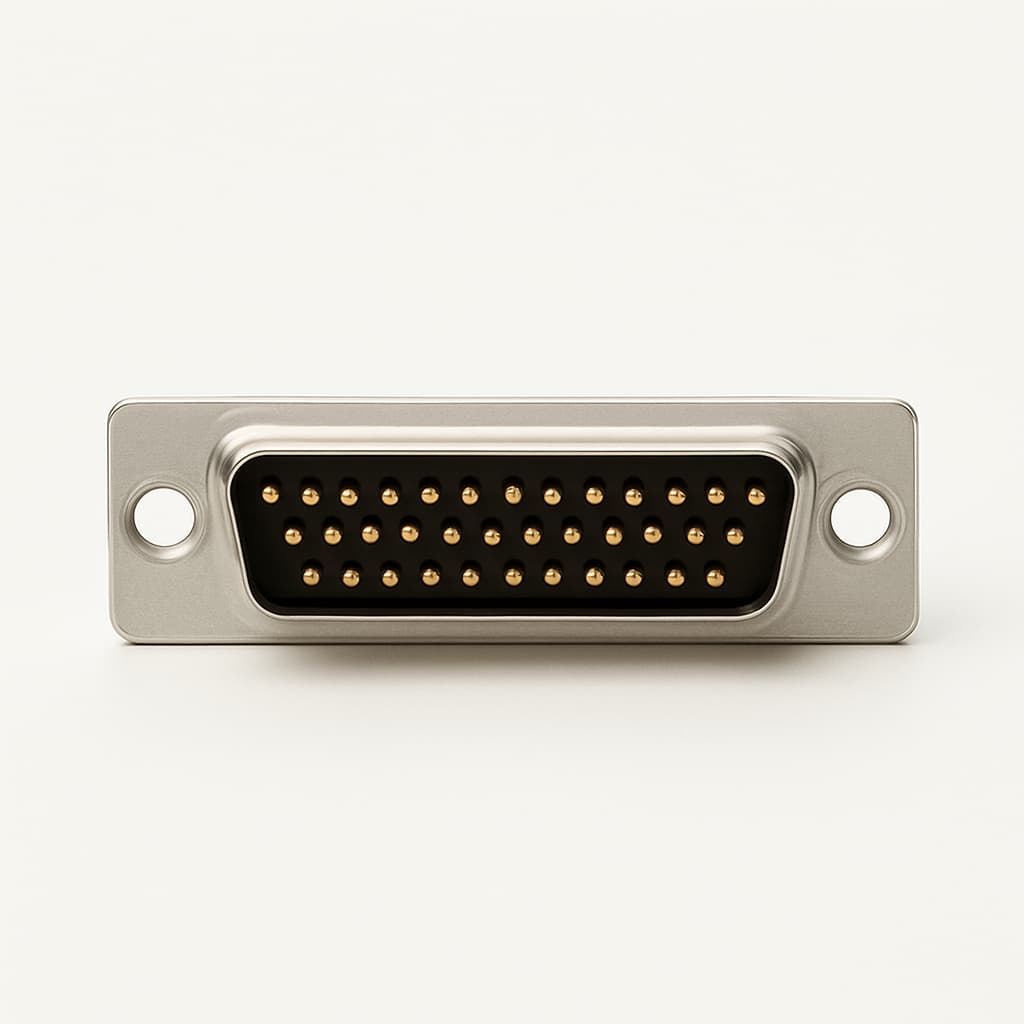 Molex / FCT F37S1G1A D-Sub Connector — illustrative AI-generated image