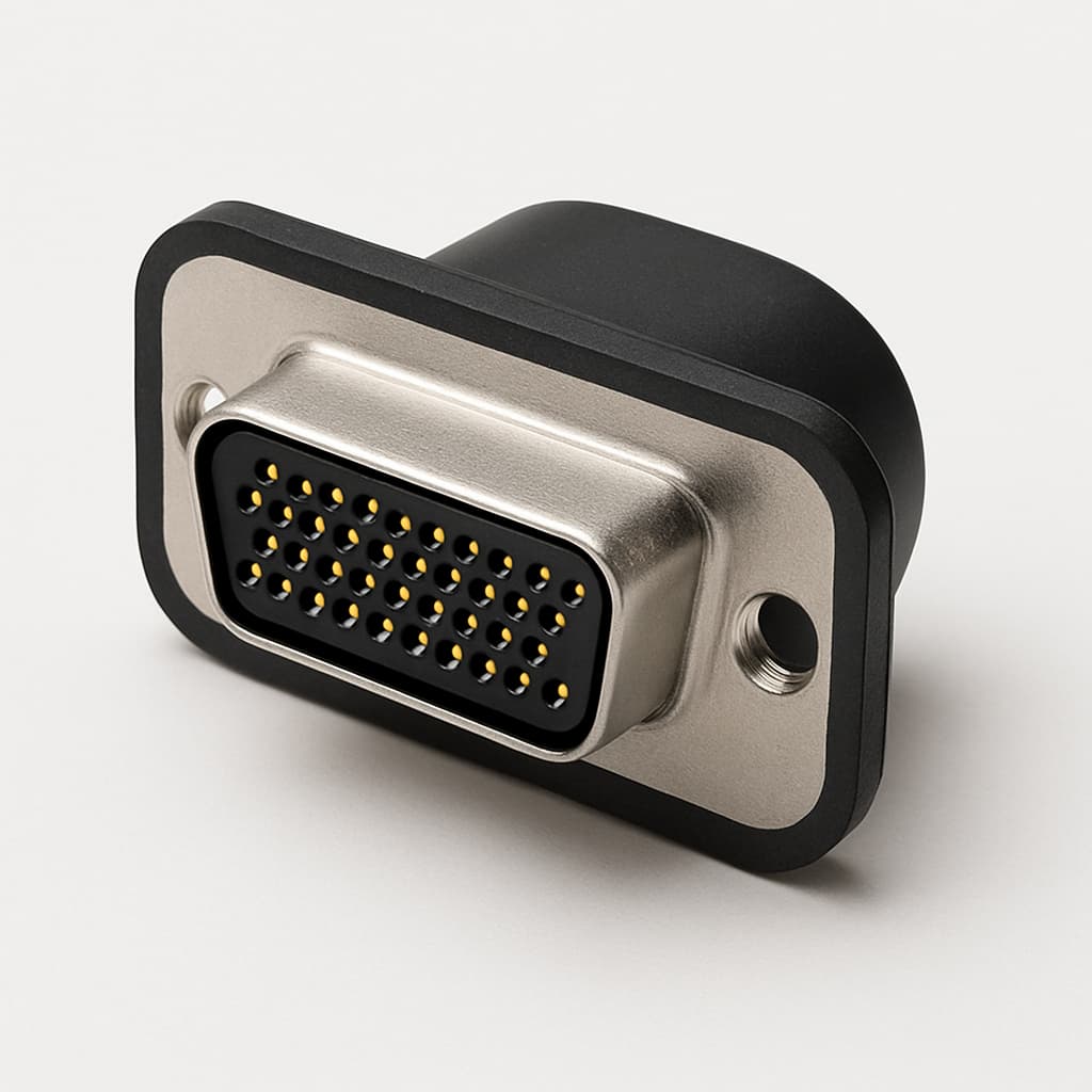 MOLEX / FCT F37S-K700 Waterproof D-Sub Connector — illustrative AI-generated image