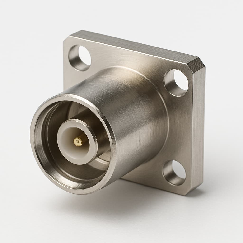 Molex / FCT FDX002S102 DIN 50 Ohm Connector — illustrative AI-generated image