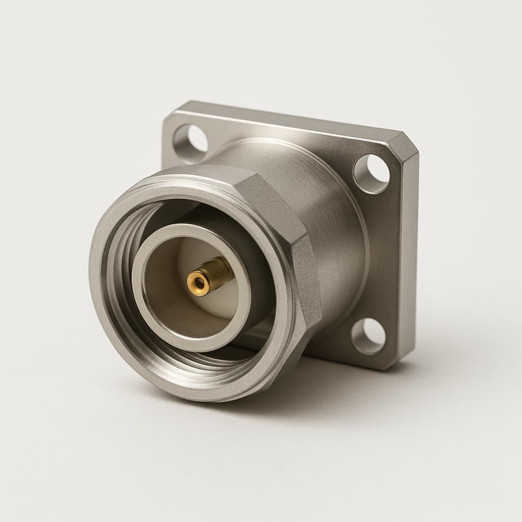 Molex / FCT FDX012S102 50 OHM DIN G1 Connector — illustrative AI-generated image