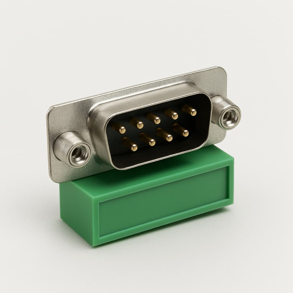 Molex / FCT FE09P1G1-1048 D-Sub Eurostyle — illustrative AI-generated image