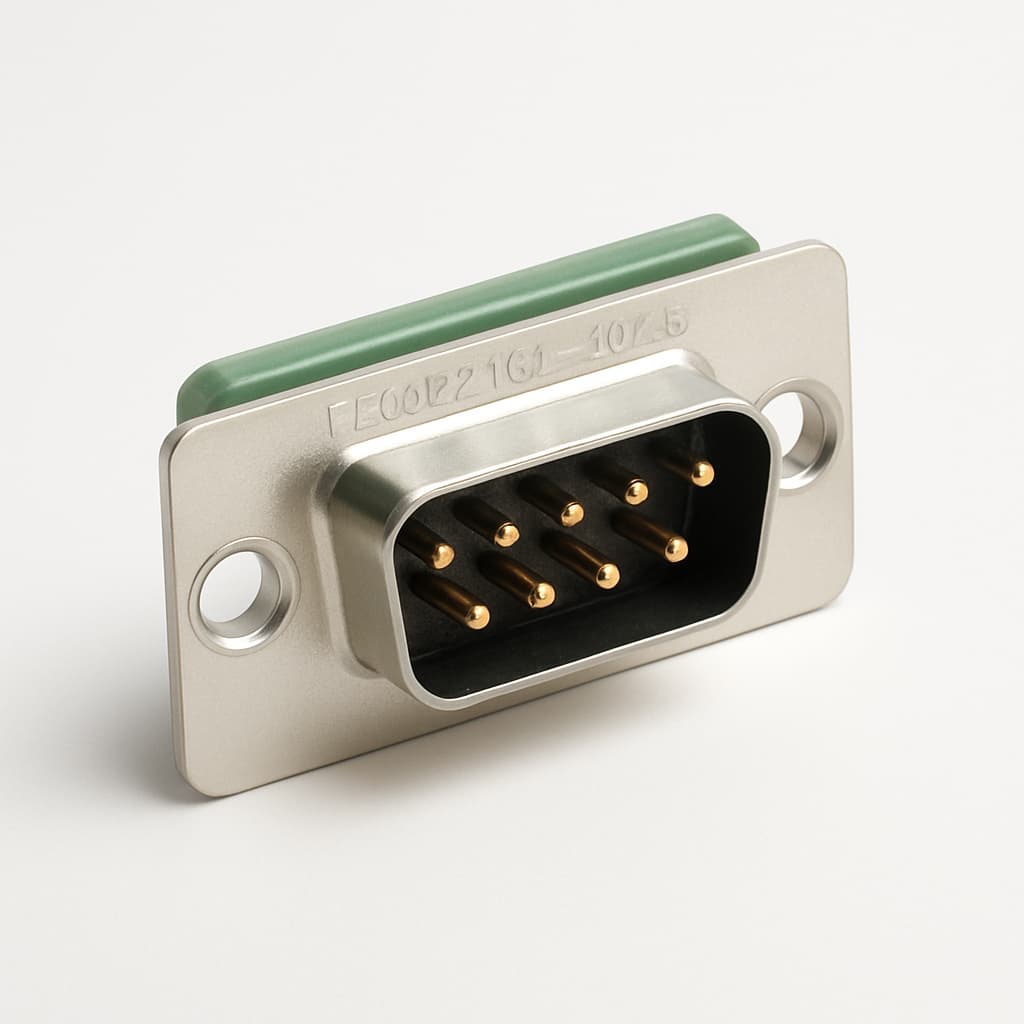 Molex / FCT FE09P21G1-1049 D-Sub Eurostyle — illustrative AI-generated image