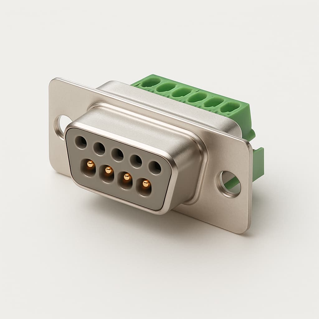 Molex / FCT FE09P28G1-1046 D-Sub-Eurostyle — illustrative AI-generated image