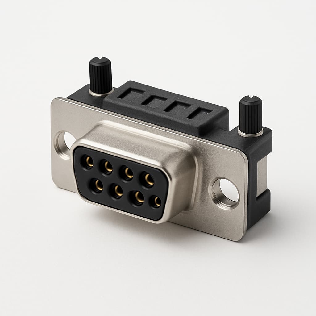 Molex / FCT FE09S1G1-1048 D-Sub Eurostyle — illustrative AI-generated image