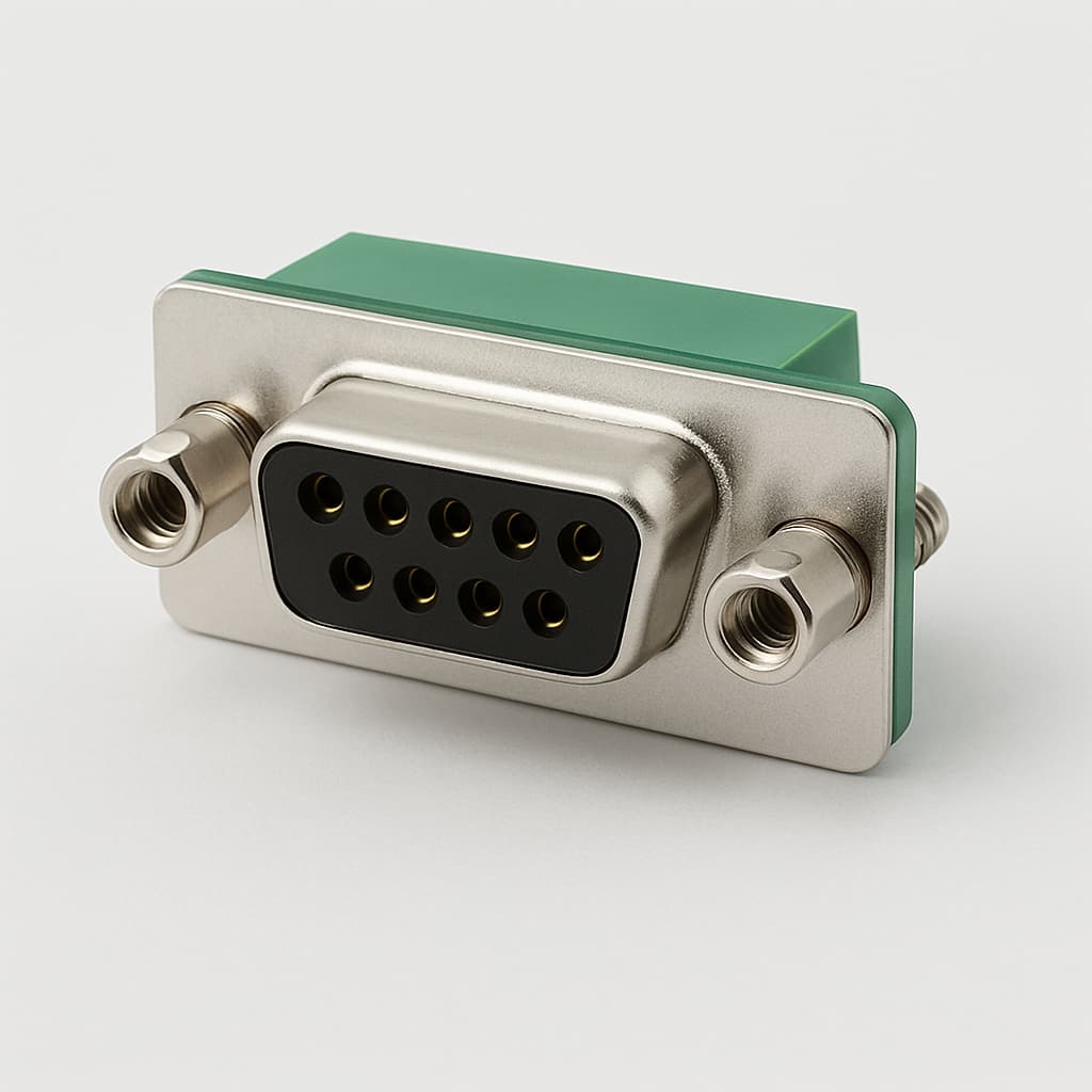 Molex / FCT FE09S21G2-1049 D-Sub Eurostyle — illustrative AI-generated image