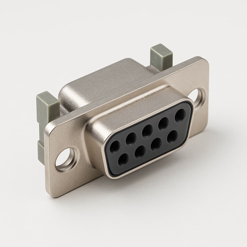 Molex / FCT FE09S28G1-1046 D-Sub Eurostyle Connector — illustrative AI-generated image