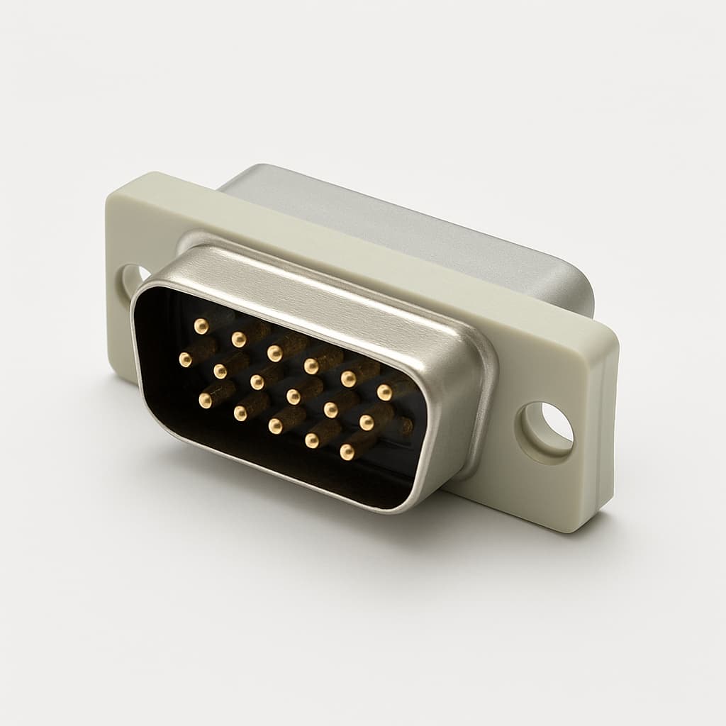 Molex / FCT FE15P1G2-1045 D-Sub Eurostyle — illustrative AI-generated image