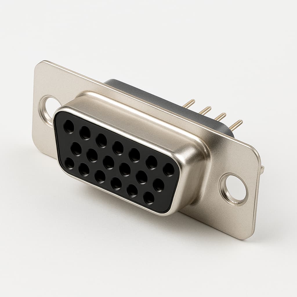 Molex / FCT FE15P21G3 D-Sub Eurostyle — illustrative AI-generated image