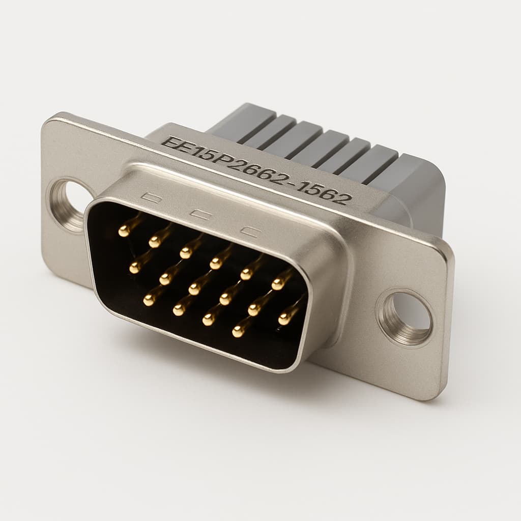 Molex / FCT FE15P28G2-1262 D-Sub Eurostyle — illustrative AI-generated image