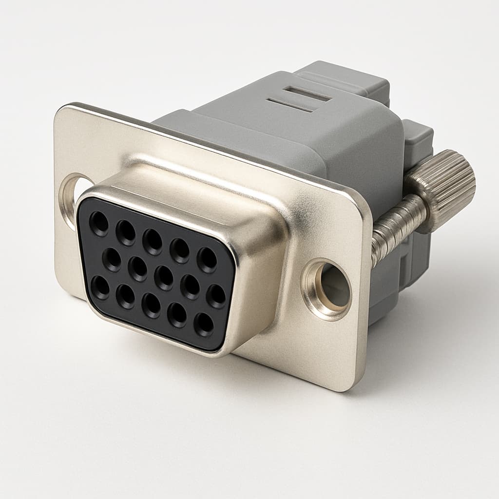 Molex / FCT FE15S1G1-1045 D-Sub Eurostyle — illustrative AI-generated image
