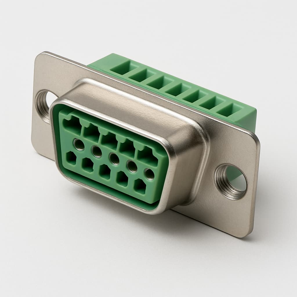 Molex / FCT FE15S28G2-1046 D-Sub Eurostyle Connector — illustrative AI-generated image
