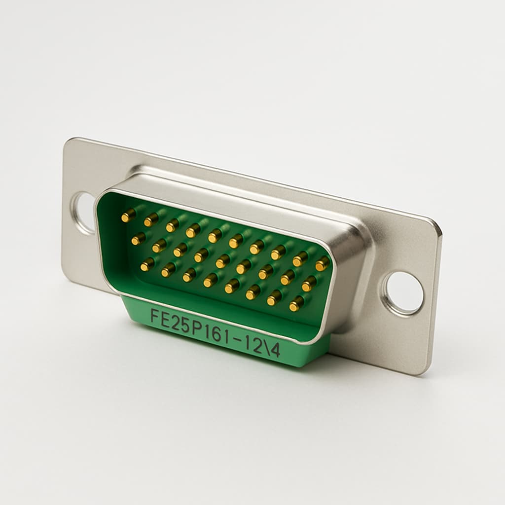Molex / FCT FE25P1G1-1044 D-Sub Eurostyle — illustrative AI-generated image