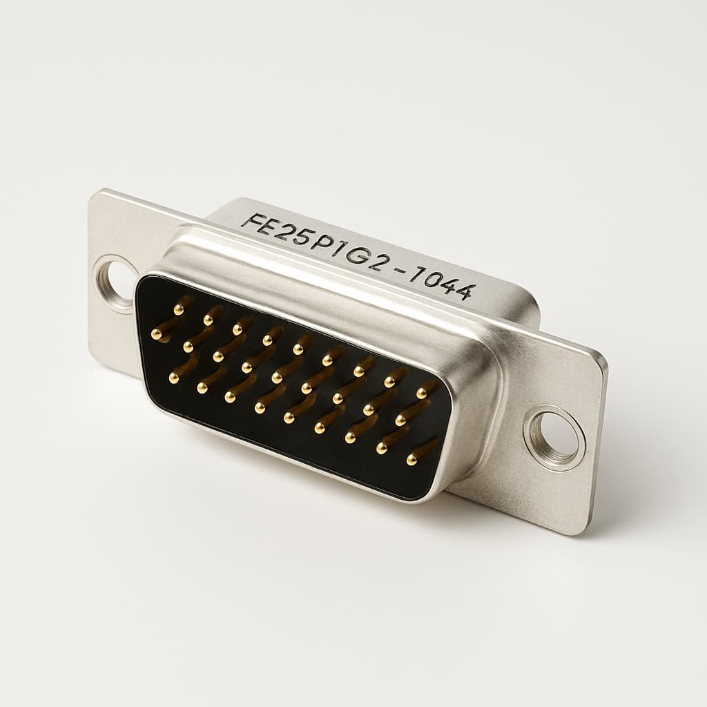 Molex / FCT FE25P1G2-1044 D-Sub Eurostyle — illustrative AI-generated image