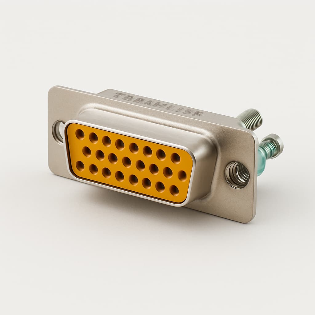 Molex / FCT FE25P21G2 D-Sub Eurostyle Connector — illustrative AI-generated image