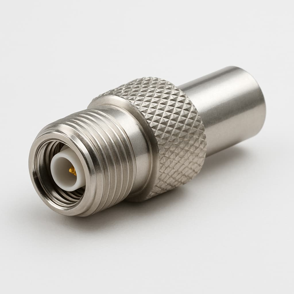 Molex / FCT FMS015P101 75 Ohm Coaxial Crimp Connector — illustrative AI-generated image