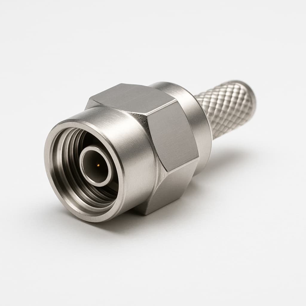 Molex / FCT FMS015S101 75 Ohm Crimp Connector — illustrative AI-generated image