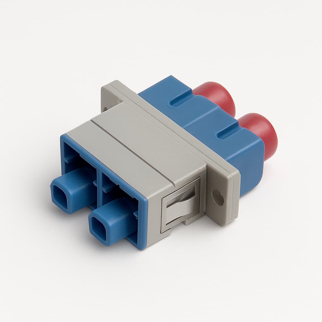 SC-ST MM Duplex Adapter — illustrative AI-generated image