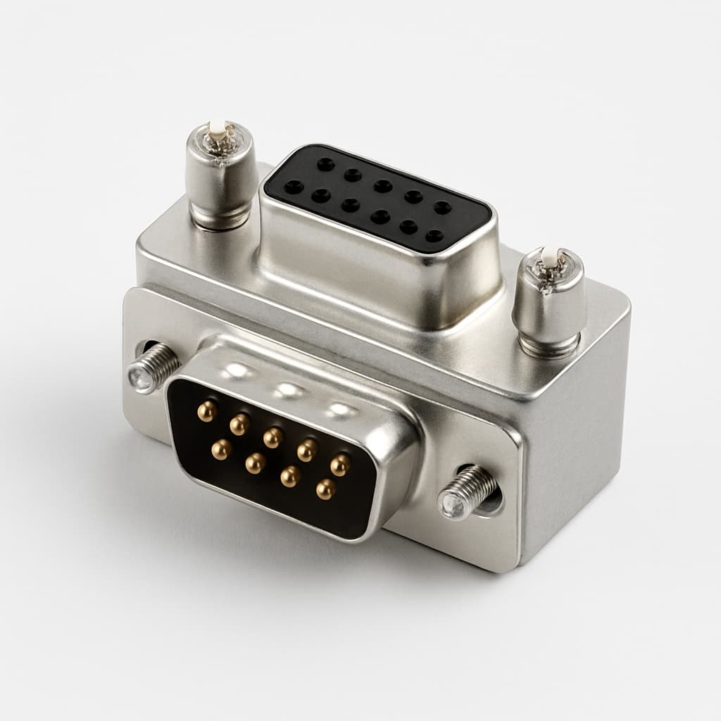 Molex / FCT FAW2SPRG1U 15P D-sub Reverse Adapter F/M — illustrative AI-generated image