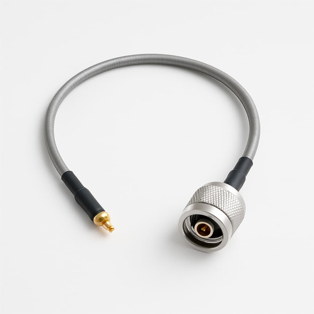 Telegartner L09999B7199 Semi-Flex MMCX to N Cable Assembly — illustrative AI-generated image