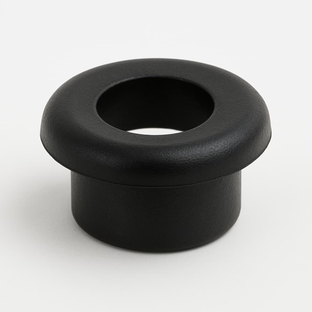 PVC Grommet, Black, 11.5 mm Panel Hole — illustrative AI-generated image