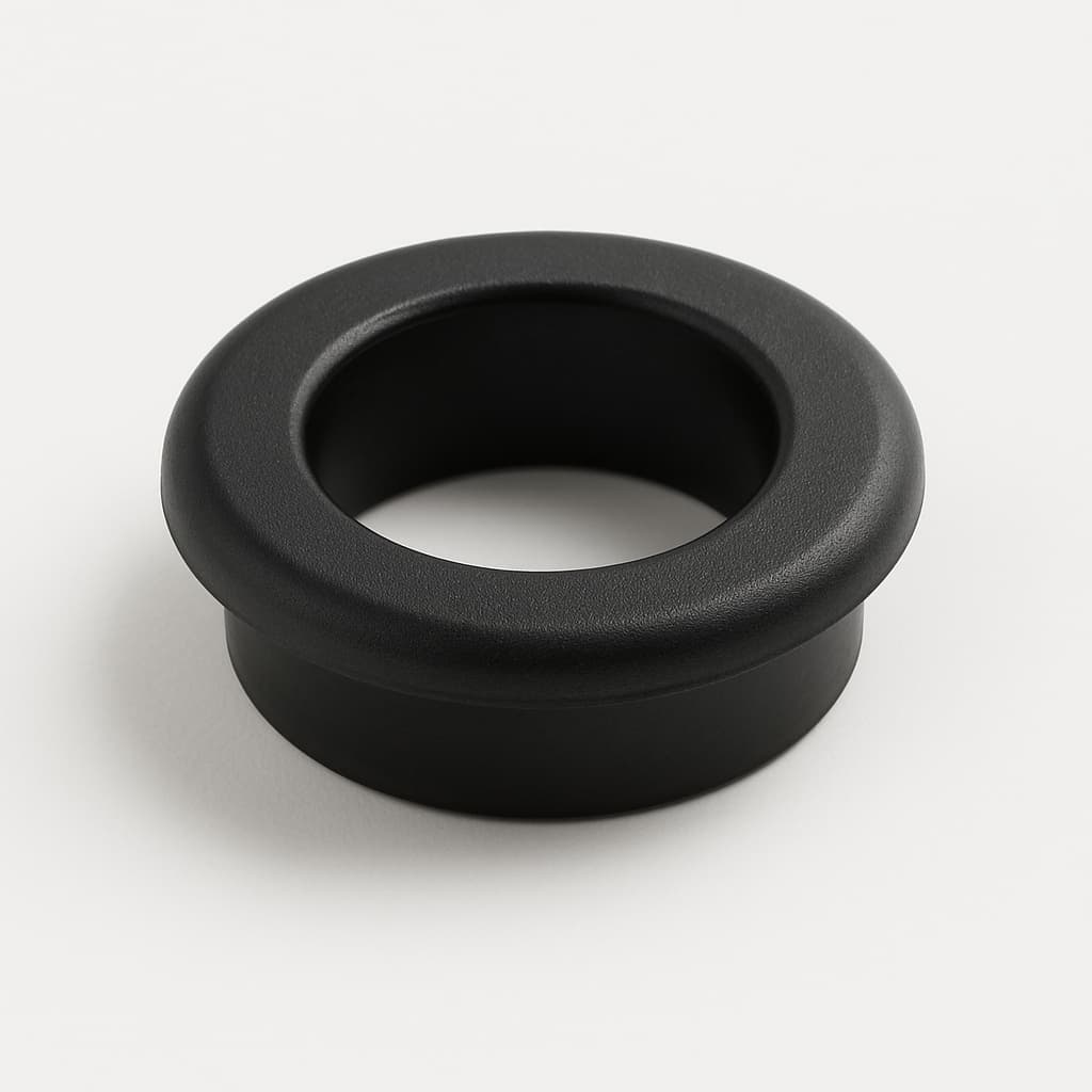 PVC Black Grommet for 9 mm Panel Hole — illustrative AI-generated image