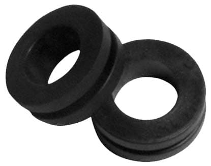 PVC Grommet, Black, 18 mm Panel Hole