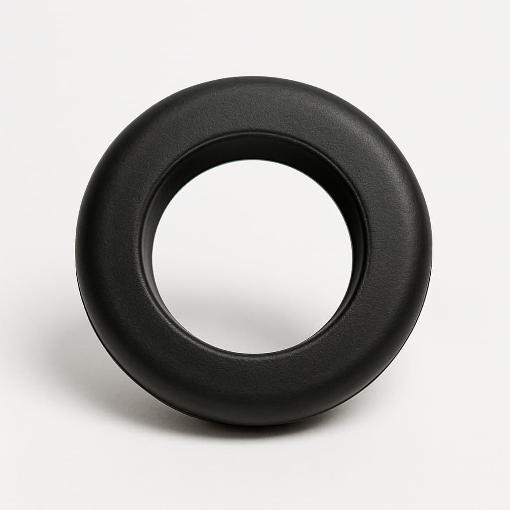 PVC Black Grommet, 24 mm Panel Hole — illustrative AI-generated image