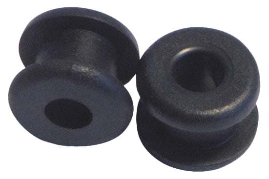 PVC Black Grommet, 11.5 mm Panel Hole
