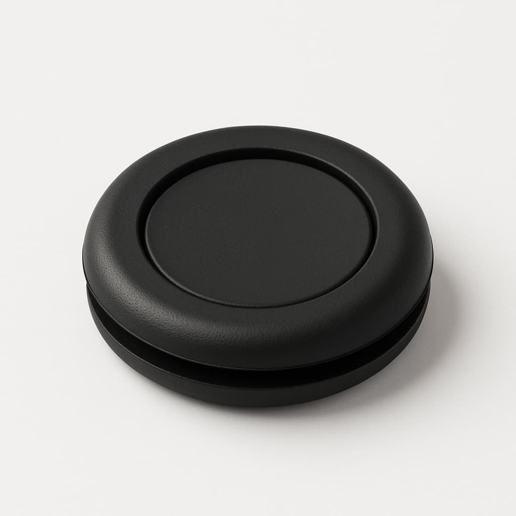 Membrane Grommet PVC Black, 26 mm Panel Hole — illustrative AI-generated image