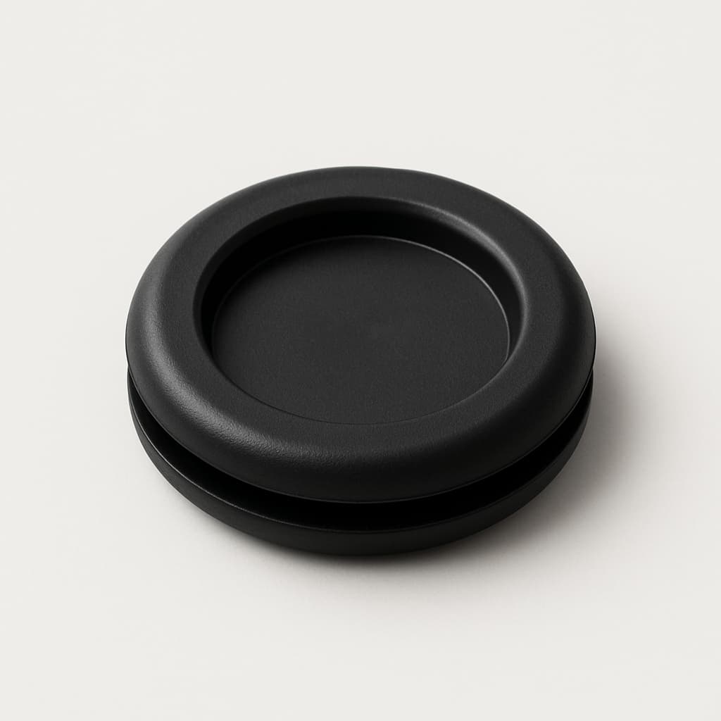Membrane Grommet PVC Black 24 mm Panel Hole — illustrative AI-generated image